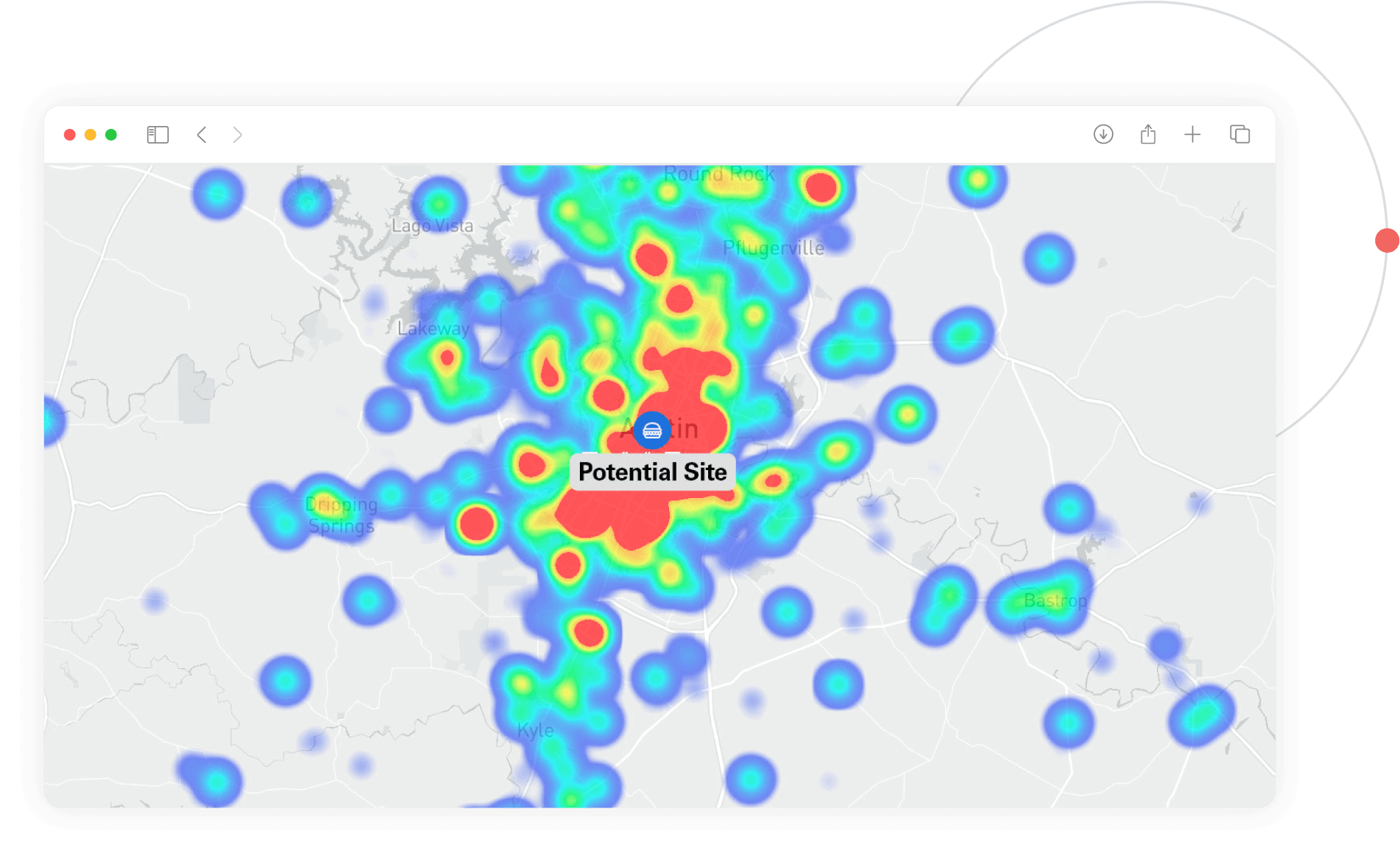 Where will the location draw customers from?