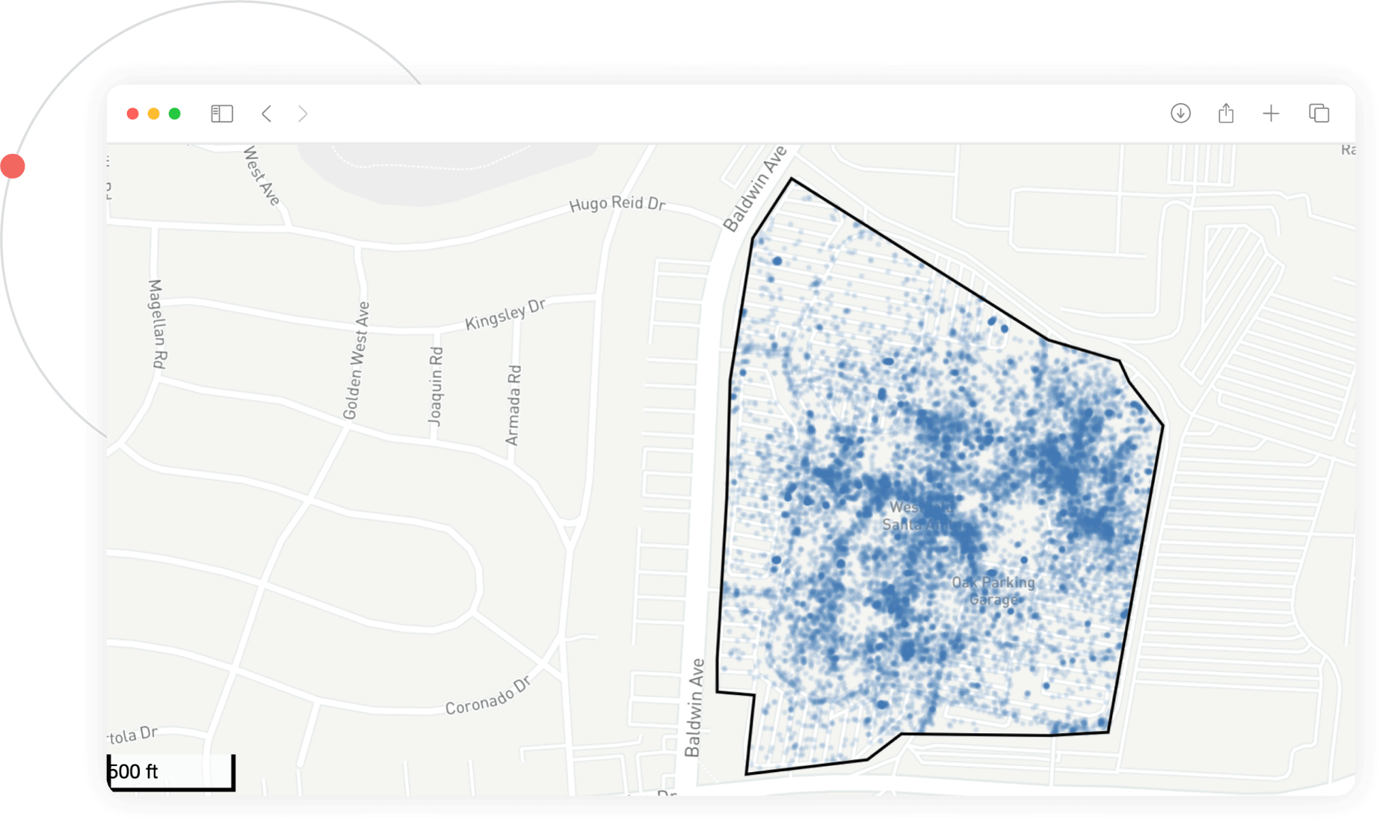 What is the busiest area in a store, street, or shopping center?